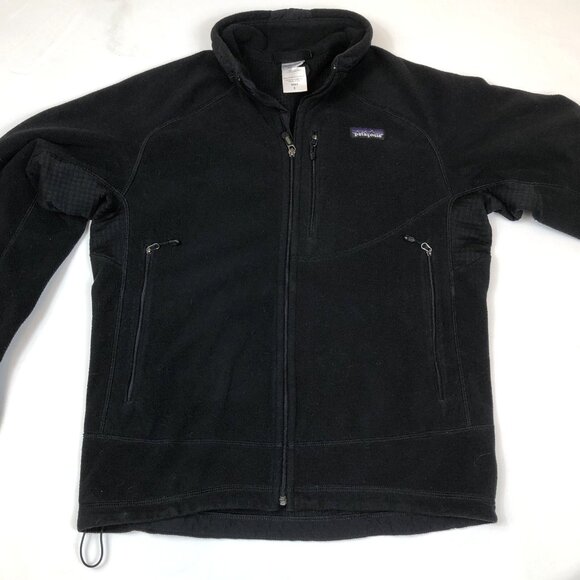 Patagonia Mens Lightweight R4 POLARTEC Fleece Black Zip Up Jacket Small 36151 - Picture 2 of 9